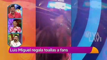 Luis Miguel regala toallas a sus fans