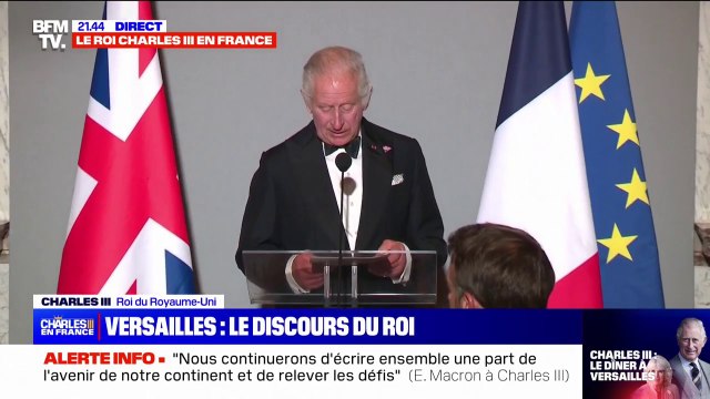 Charles III: Je ne saurais vous dire à quel point mon épouse et moi-même sommes ravis d'être parmi vous ce soir et combien nous sommes touchés par le magnifique accueil qui nous a été réservé