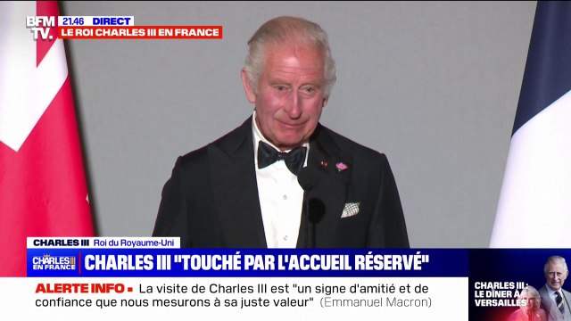 Dîner d'État à Versailles: La vie en rose est une de mes chansons préférées , déclare Charles III
