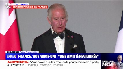 Charles III à Emmanuel Macron: "Nos pays sont unis contre l'oppression et soutiennent les plus vulnérables, notamment ceux qui subissent les effets dévastateurs des catastrophes naturelles ou des conflits"