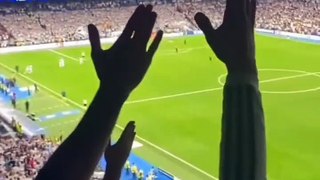 Real Madrid Fans Celebration After Jude Bellingham Goal Vs Union Berlin