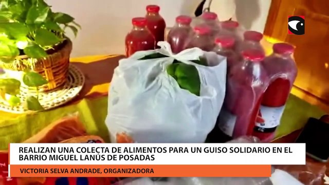 Realizan una colecta de alimentos para un guiso solidario en el Barrio Miguel Lanús de Posadas