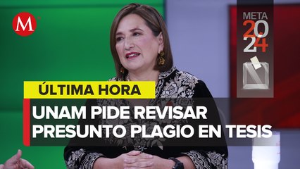 UNAM pide analizar la tesis de Xóchitl Gálvez por supuesto plagio