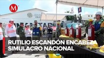 Rutilio Escandón encabeza Simulacro Nacional 2023 en Chiapas
