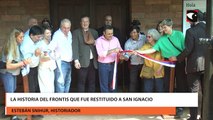 La historia del frontis que fue restituido a San Ignacio