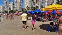 SAO PAULO Guarujá Beach Brazil Walk Tour 1080P