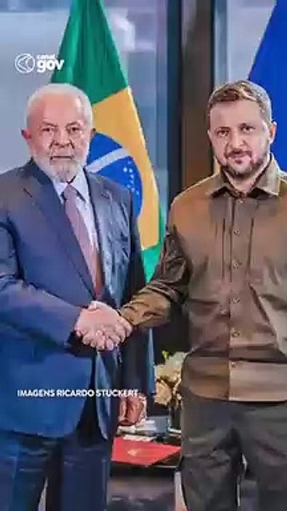 Lula se reúne com Zelensky e diz ter 'boa conversa' para 'caminhos da paz'
