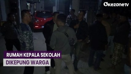 Ratusan Warga Kepung Rumah Kepala Sekolah di Polewali Mandar, Diduga Cabuli Pelajar