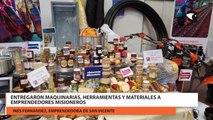 Entregaron maquinarias, herramientas y materiales a emprendedores misioneros