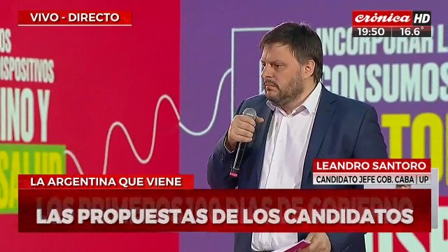 Santoro lanzó distintas propuestas para los primeros 100 días de gobierno