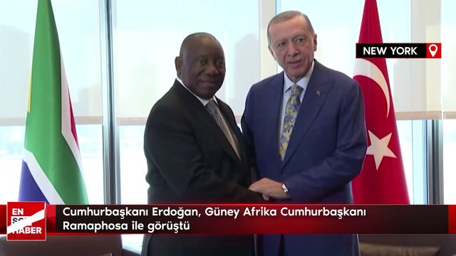Cumhurbaşkanı Erdoğan, Güney Afrika Cumhurbaşkanı Ramaphosa ile görüştü