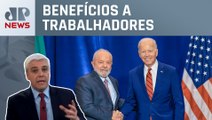 Acordo com Lula dá a Joe Biden argumento para campanha eleitoral; Marcelo Favalli analisa