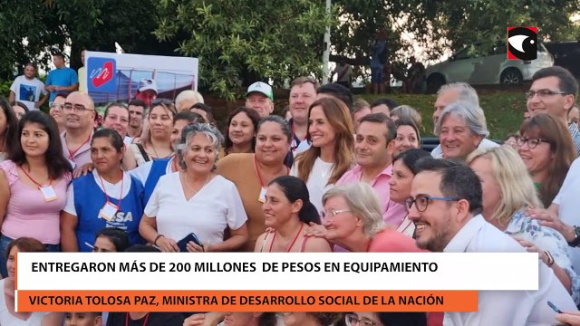 Entregaron más de 200 millones de pesos en equipamiento