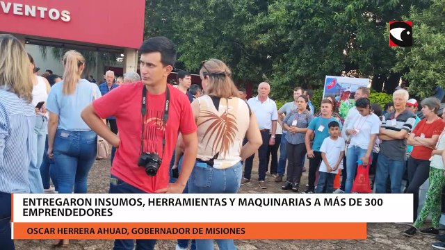 Entregaron insumos, herramientas y maquinarias a más de 300 emprendedores