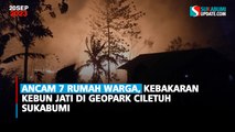 Ancam 7 Rumah Warga, Kebakaran Kebun Jati di Geopark Ciletuh Sukabumi