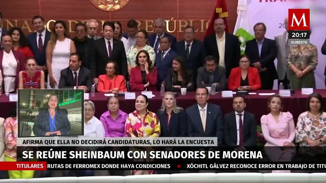 Claudia Sheinbaum promueve unidad en reunión con legisladores en el Senado