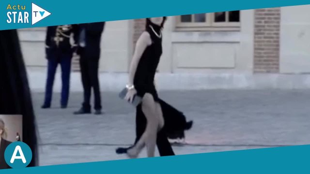 Dîner d'État pour Charles III Charlotte Gainsbourg en robe ultra fendue à Versailles, ses longues