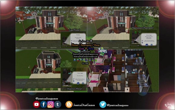 Minhas Criações: House / Apartment / Dorm Girls & Boys - The Sims 2 (Disponível para Download)