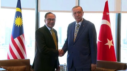 Cumhurbaşkanı Erdoğan, Malezya Başbakanı İbrahim'i kabul etti