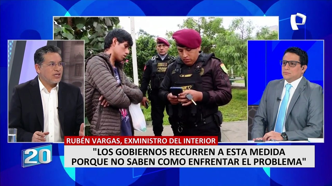 Rubén Vargas: "Los Gobiernos recurren al estado de emergencia porque no saben cómo enfrentar el problema"