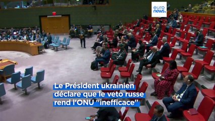 A l'Assemblée générale des Nations Unies, Volodymyr Zelensky plaide pour la fin du veto russe