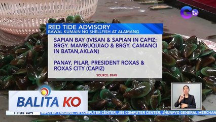 Ilang dagat sa bansa, apektado pa rin sa red tide | BK