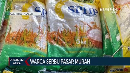 Warga Serbu Pasar Murah di Aceh Utara