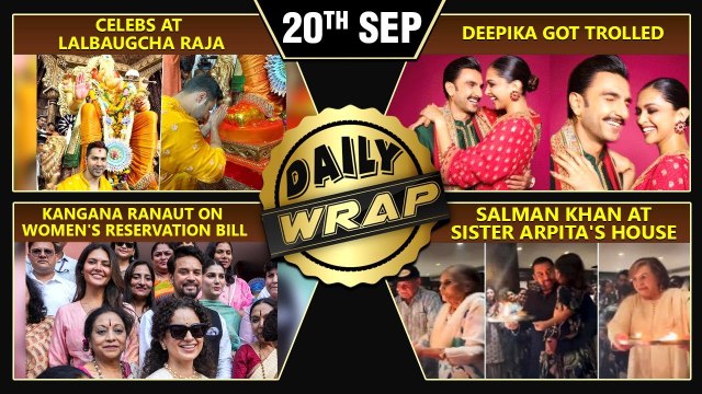 Kangana On Women's Reservation Bill, Celebs At Lalbaugcha Raja, Deepika Got Trolled | TOP 10 NEWS