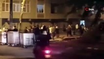 Başakşehir’de kalabalık iki grup birbirlerine sopa ve küreklerle saldırdı: O anlar kamerada