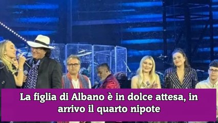 La figlia di Albano è in dolce attesa, in arrivo il quarto nipote