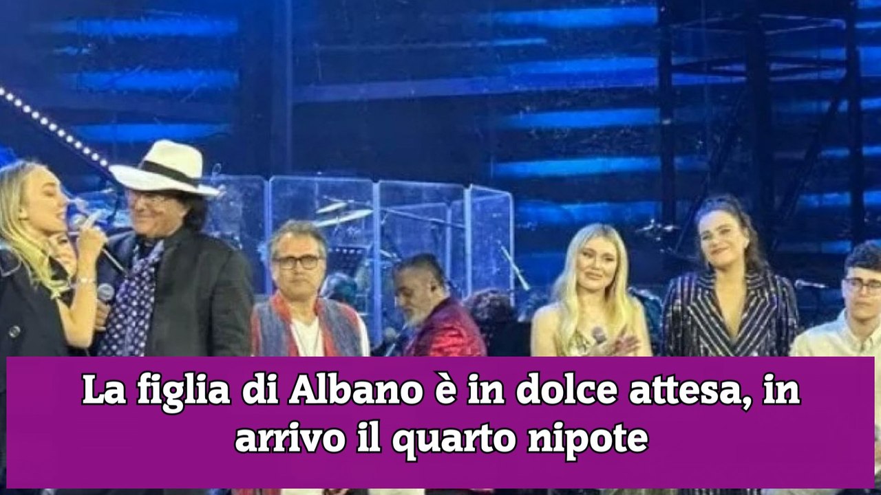 La figlia di Albano è in dolce attesa, in arrivo il quarto nipote