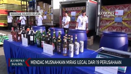 Mendag Musnahkan Miras Ilegal Dari 19 Perusahaan