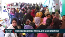 Warga Lumajang Serbu Pasar Murah, Khofifah Bagi-bagi Minyak Goreng dan Telur Gratis!