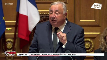 Charles III: le discours de Gérard Larcher