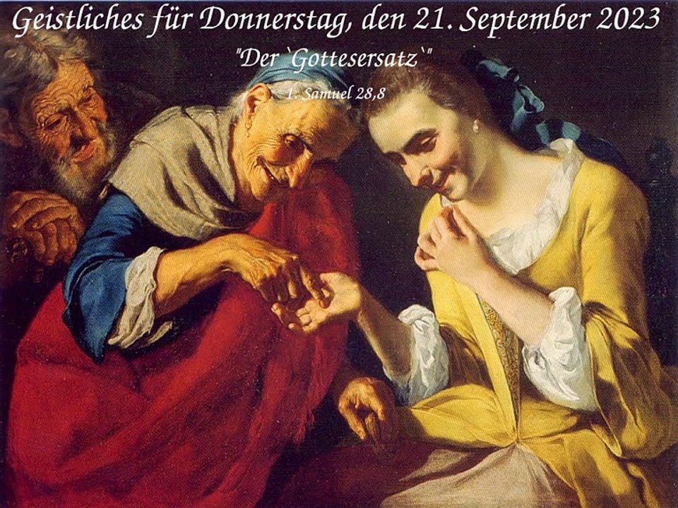Geistliches für Donnerstag, den 21. September 2023