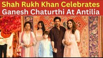 Shahrukh Celebrates Ganesh Chaturthi Pooja at Ambani House