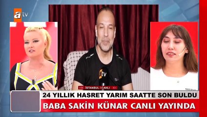 Ses sanatçısı Sakin Künar, Müge Anlı'nın programında 24 yaşında bir kızı olduğunu öğrendi