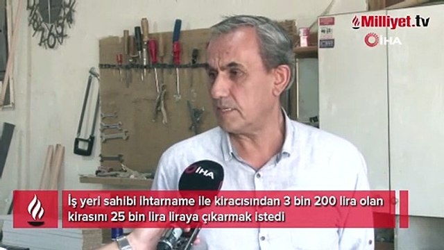 Yüzde 500'lük kira zammına pankartlı tepki: Hakkımı kullandım