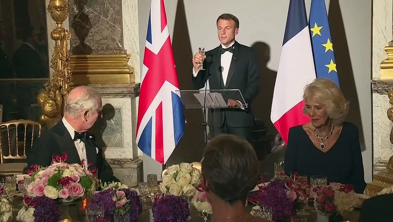 Glamouröses Staatsbankett für Charles III. in Versailles