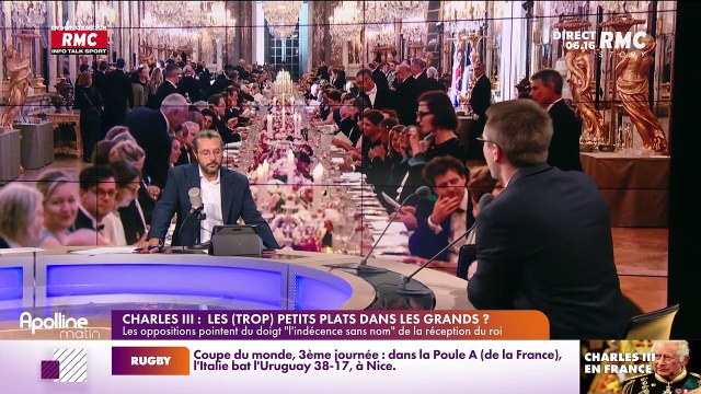 Antoine Léaument et Emmanuel Lechypre sur RMC ce jeudi 21 septembre 2023.