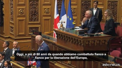 Re Carlo al Senato francese: solidariet? incrollabile a Kiev