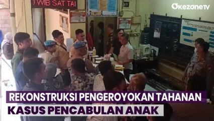 Rekonstruksi Pengeroyokan Antar Tahanan di Rutan Mapolres Metro Depok