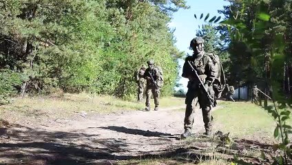 Klucze - Pustynia Błędowska -  11 batalion obrony terytorialnej, ćwiczenia