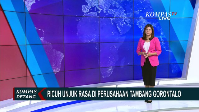 Detik-Detik Video Amatir Rekam Kericuhan Demo Perusahaan Tambang di Gorontalo!
