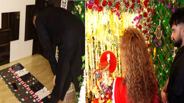 Rakhi Sawant के husband Adil Khan Durrani ने Rajshree More के गणपति पंडाल में पढ़ी नमाज, भड़के लोग