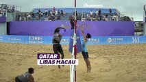 Highlight Voli Pantai Asian Games 2023: Qatar Libas Macau dengan Skor Mencolok