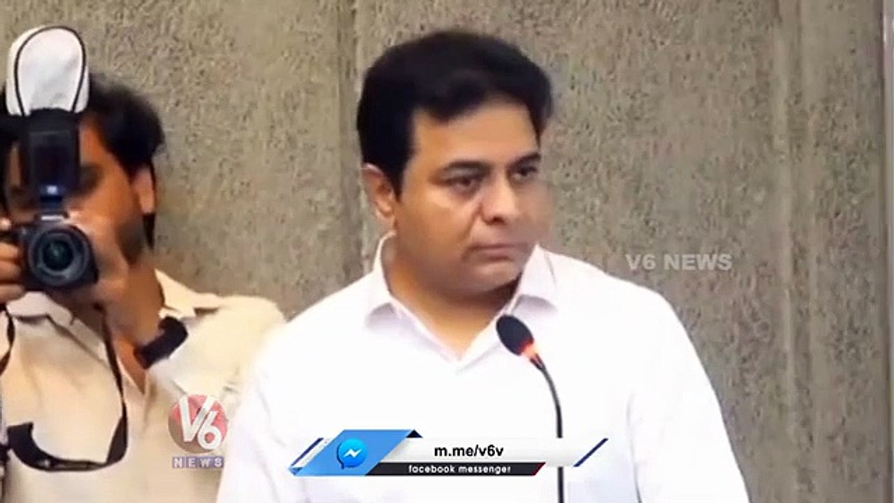 Minister KTR Reaction On Emergency Alert Message | V6 News
