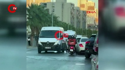 Esenyurt'ta tekmeli yumruklu 'yol verme' kavgası