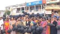 కృష్ణా జిల్లా: నల్ల బెలూన్లతో భారీ ఎత్తున ర్యాలీ