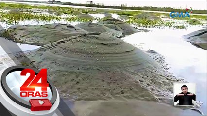 Tila burol na lumilitaw sa Tabon Island sa Aklan tuwing low tide, palaisipan sa mga residente | 24 Oras